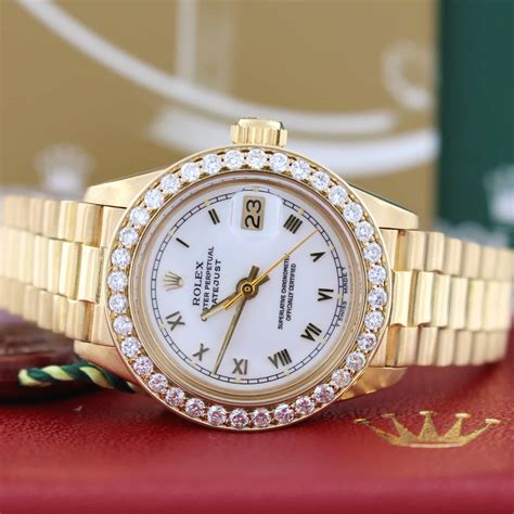 ebay rolex ladies presidential|Rolex datejust 26mm diamond bezel.